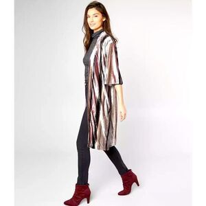 Miss Me Velvet Striped Cardigan